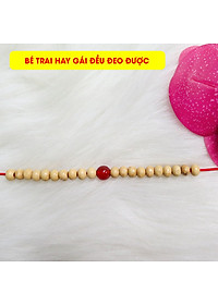 Vòng Dâu Tằm Gắn Đá Phong Thuỷ Cho Bé Trai, Gái Mệnh Thổ Sinh Năm 2021 - Tặng Kèm Hộp Đỏ