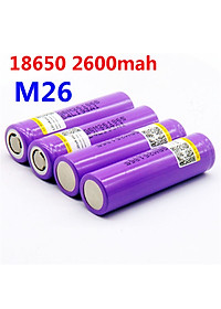 Pin Sạc LiitoKala M26 Lithium 2600MAH tốc độ xả 10A liên tục Hàng Chính Hãng