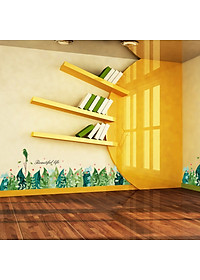 Decal dán chân tường hoa đá ZOOYOO XH7221