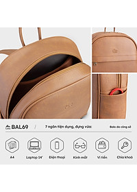 Balo Lata ( Thời trang nữ công sở cỡ lớn - Balo da BAL69 )