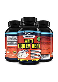 White Kidney Bean Supplement Pills Pure Extract Starch Carb Blocker Weight Loss Formula - Lose Belly Fat Suppress Appetite Boost Metabolism Natural...