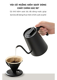 Bếp ấm cổ ngỗng đun nấu siêu tốc giữ nhiệt 600ml CAFE DE KONA