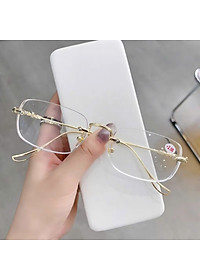 kính lão nam nữ không viền phong cách trẻ trung phù hợp khuôn mặt to và vừa A07