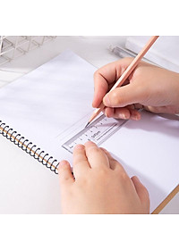 Thước kẻ 20cm cao cấp Oriform Deli - trong suốt 79752