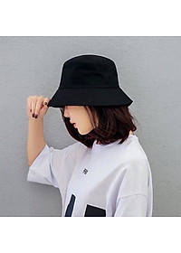 Mũ rộng vành trơn đơn giản dễ phối đồ, vành rộng chống nắng, chất liệu vải mềm mại, thoải mái - Hạnh Dương