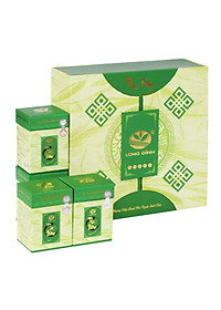 Bộ trà Ô long Năm Bông Mai xanh Long Đỉnh (hộp 600 gram)