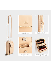 Túi Yuumy ( Thời trang nữ phối ngăn nắp gập mini - Túi đeo chéo da Seasand YN245 )