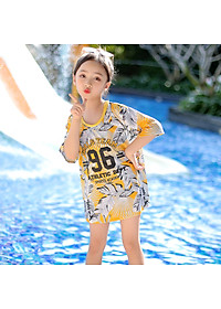 Set đồ bơi chống nắng 3 chi tiết bé gái, phong cách thể thao khỏe khoắn năng động, áo tắm trẻ em gái chất mịn đẹp | BT25