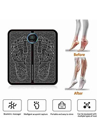 Thảm Massage Bàn Chân Xung Điện Trị Liệu EMS Giúp Lưu Thông Khí Huyết Dùng Pin Sạc