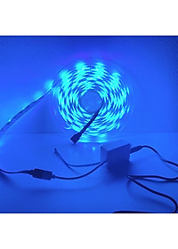 Bộ đèn Led dây dán RGB  trang trí phòng, quay tiktok, chụp ảnh, quay video đẹp lung linh dài 5m kèm remote điều khiển - Hàng chính hãng