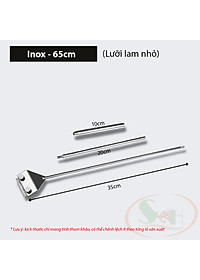 Dao cạo rêu Mufan nhôm đen, inox vệ sinh rêu tảo bám kính bể thủy sinh cá tép