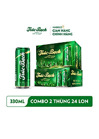 Combo 2 Thùng Bia Trúc Bạch - Thùng 24 lon 330ml - Phiên bản Tết 2026