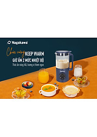 Máy làm sữa hạt đa năng Nagakawa NAG0825 (0,6L - 500W) - Hàng chính hãng