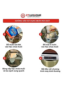 Muối rửa chén bát Finish 3kg - Hàng chính hãng [Không mùi, Rẻ vô địch]