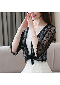 [CHẤT LƯỢNG LOẠI 1] Áo khoác nữ, áo khoác ren tà ngắn 13 cao cấp, thoáng mát, sang trọng C130