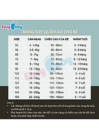 Bộ quần áo cho bé gái Easy Baby từ 7-16kg, đồ bộ cho bé chất vải cotton thoáng mát (SG-407)
