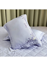 Bộ ga giường chần bông KBedding by Everon KMTS 104 Microtencel Tím (4 món)