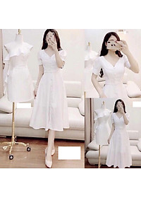 ĐẦM VINTAGE TAY PHỒNG MYMY