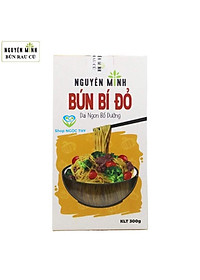 Bún bí đỏ (mì gạo bí đỏ) Nguyên Minh 300gr, bún mì ăn kiêng eat clean