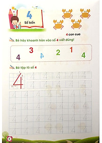 Sách Bé Tự Tin Bước Vào Lớp 1 - Cùng Bé Học Toán - Tập 1 (Dành Cho Bé Từ 5 - 6 Tuổi)