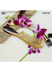 Lược sừng xuất Nhật VIP (Size:XL- 20cm) COH135 - Mẫu lược chuôi trơn cao cấp, Lược dày đẹp - Chăm sóc tóc