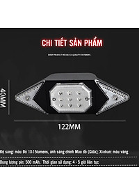 Đèn LED Xi Nhan Không Dây Rẽ Trái Phải Gắn Đuôi Xe Đạp Điều Khiển Không Dây Từ Xa Sạc Điện USB Mai Lee