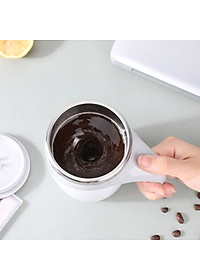 Cốc Khuấy Tự Động Pha Cafe, Sữa, Cốc Khuấy Tự Động 380ml Dùng Pin Lõi Inox 304 Không Rỉ Giữ Nhiệt Tốt - HÀNG CHÍNH HÃNG MINIIN