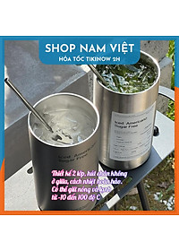 Ly Giữ Nhiệt Phong Cách Trẻ Trung, Chất Liệu Inox304, Giữ Nóng Lạnh, Kèm Ống Hút - Chính Hãng NAVIVU