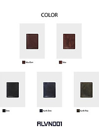 Ví nam da bò Trita ( Thời trang nam gấp 2 tiện dụng - Ví da RVN001 )