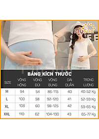 Quần short đùi lưng thun ống rộng dành cho bà bầu mặc mát mùa hè MySun