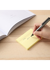 Giấy nhắn Deli, 76×101mm, 3''×4'', 100 tờ, Vàng - 2 tệp - EA00453