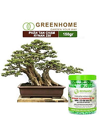 Phân tan chậm Rynan 230, chai 150gr, chuyên kiểng lá, dưỡng lá xanh, sinh trưởng khoẻ |Greenhome
