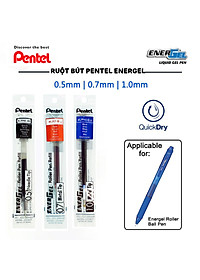 Ruột bút ký Pentel Energel LR10 ngòi 1.0mm 3 màu mực