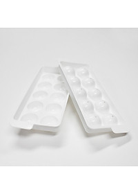 Khay làm đá Yukipon tròn 10 viên, làm từ nhựa PP cao cấp an toàn - made in Japan