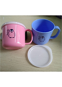 Cốc nhựa uống nước  Nakaya 200ml có nắp silicon mềm - Nội địa Nhật Bản