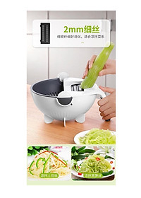 Rổ bào rau củ quả 9 trong 1 thông minh - dụng cụ chế biến thực phẩm cắt thái bào sợi đa năng GD149-Ro901