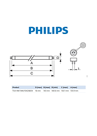 Đèn PHILIPS diệt khuẩn TUV 4W