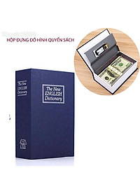 Két sắt giấu đồ hình quyển sách độc đáo, trang bị khóa số có thể thay đổi mã