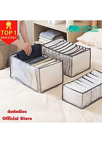 Túi vải chia ngăn đựng quần áo 7, 9, 11 và 12 ngăn - chính hãng dododios