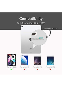 Bao da cho iPad Air 4 2020 10.9 Inch ESR Urban Premium Folio Case - Hàng Nhập Khẩu