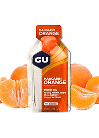 (COMBO 6 GÓI) GU Energy Gel Năng Lượng Chạy Bộ Madarine Orange - Hương Cam Thượng Hạng - Combo 6 Gói