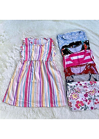 Váy đầm bé gái sát nách thun cotton co giãn giao nhiều hoạ tiết khác nhau cho khách MamLa