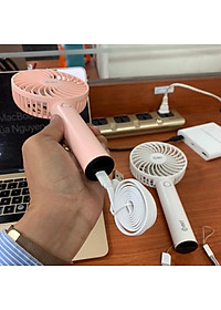 Hàng chính hãng - Quạt Sạc Cầm Tay Cao Cấp Comet CRF1004 4W có đế rời, 6 cánh quạt