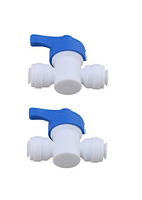 Bộ 2 van khóa 2 đầu dây 6mm nối nhanh dùng lắp lọc nước, dàn tưới cây, bể thủy sinh, cá cảnh, bán cạn