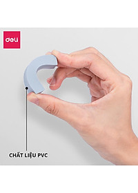 Gôm tẩy 2B Deli - Không bụi - Màu sắc vintage - Xanh dương/Hồng/Nâu