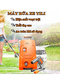 Máy Xịt Rửa Xe Cao Áp Rửa Xe Bọt Tuyết YILI 220V 1400W 90Bar Nhỏ Gọn Mạnh Mẽ Máy Rửa Xe Gia Đình
