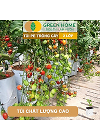 Túi Trồng Cây GreenHome, PE 2 Lớp, Chống UV, Tiện Lợi, Kinh Tế, Độ Bền 1,5 Năm, Trồng Rau, Hoa, Dâu Tây