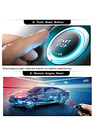 Bộ chìa khóa thông minh START-STOP điều khiển từ xa OVI dành cho ô tô Toyota, Honda, Hyundai, Nissan, Ford, Kia, Mazda, Mitsubishi, Chevrolet, VinFast