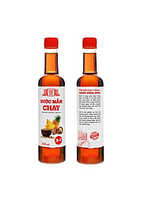 Đặc Sản Phan Thiết - Nước Mắm Chay 3 Trong 1 Làng Chài Xưa (01 Chai) 525Ml Trái Thơm Nấm Ngọt Đậu Nành 300 Năm Truyền Thống