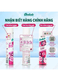 Dầu Gội Khô Batiste 200ml Dry Shampoo Gội khô Anh Chính Hãng 100% UK